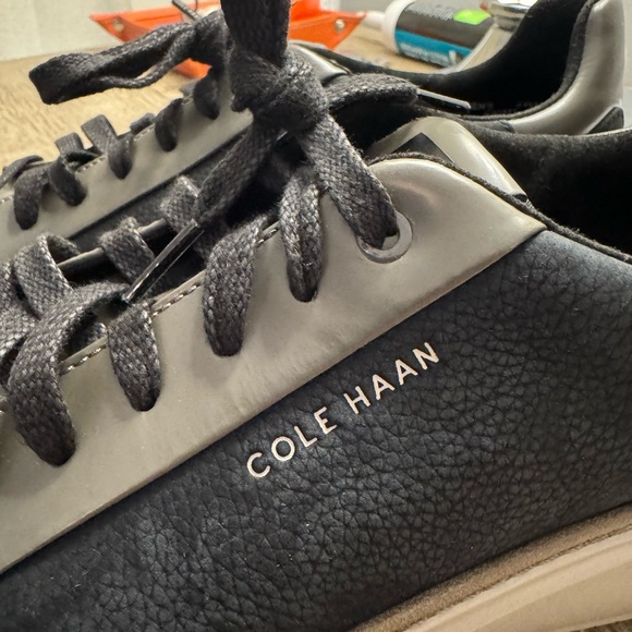 COLE HAAN GP TOPSPIN SNEAKER BLACK DRIZZLE - LEATHER SHOES - STYLE C40373 BNWT! main image 4